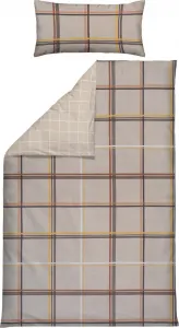 Двустороннее постельное белье бежевое 1x 135x200 см + 1x 40x80 см Erwin Müller