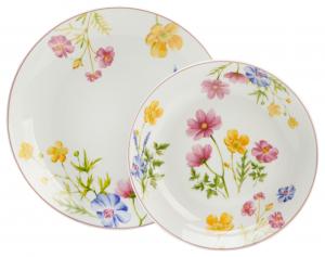 Набор столовых приборов из 12 предметов Landscape, желтый/зеленый/красный