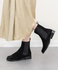 Ботинки с косым носком, низким каблуком и боковой вставкой Angel Alarcon, цвет Bls