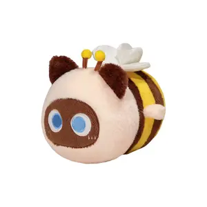 Плюшевая кукла Healing Style Cute Dango Kitten Bee высотой 22 см 77 SEVEN DREAM