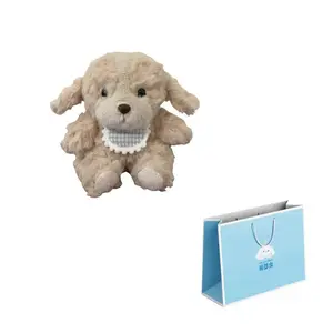 Милые плюшевые куклы щенки в слюнявчике высота 16см Nodding Bud Bug