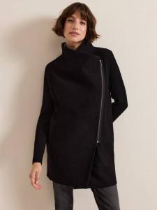 Бьянка застегивает пальто на молнию . Phase Eight, цвет Deep Black