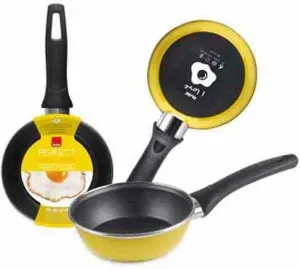 Сковорода Ibili лимонно-желтая эмалированная 14 см, серебристая, один размер IBILI MENAJE, S.A.