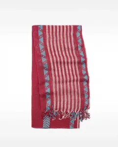 Платок с декоративной строчкой и геометрическим принтом Parfois, красный