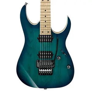 Гитара Ibanez RG652AHM Prestige с звукоснимателями Dimarzio и жестким кейсом - Nebula Green Burst