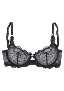 LASCANA Бюстгальтер-майка в черном цвете