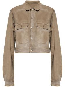 Джинсовая куртка с вырезами Rick Owens DRKSHDW, бежевый