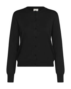 Kaffe Вязаный кардиган 'Lizza' в черном цвете