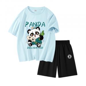 Детская повседневная спортивная одежда WARRIOR, светло-синий/h chinese panda-черный/h shield k