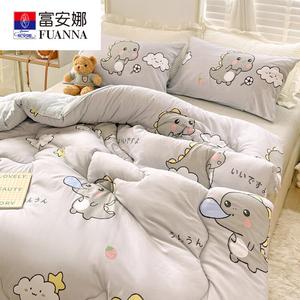 Fuanna Одеяло зимнее утепленное 150х200 см, вес 3 кг, хлопок, цвет Bubblesaurus