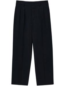 LEMAIRE прямые брюки со складками, серый