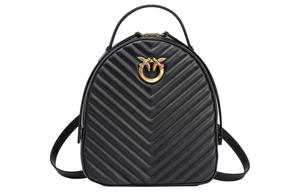 Рюкзак женский из кожи коровы черный PINKO