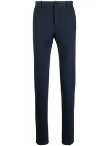 Прямые брюки в клетку Incotex, синий