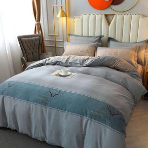 LUOLAI HOME Комплект постельного белья, 4 предмета, простыня, размер 180x200 см, цвет в ассортименте