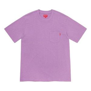 Футболка ss20 week 1 s/s pocket tee basic short sleeve purple t-shirt Supreme, фиолетовый