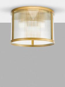 Bianka 3-ламповый потолочный светильник с ребристым стеклом Där, Metallic Bronze