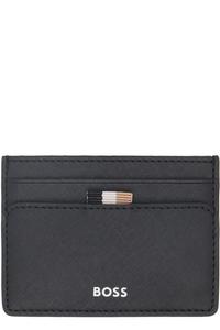 Визитница из черной сафьяновой кожи BOSS