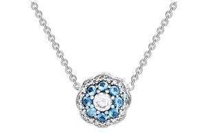 Pandora Женское колье синего цвета