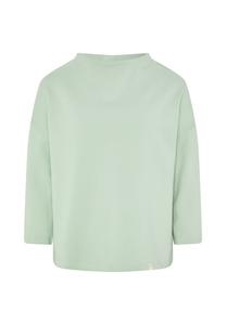 Свитшот с воротником-стойкой и пуговицами сзади. Detto Fatto, зеленый