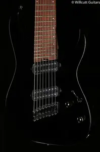 Ibanez RGMS8BK Мульти-масштабная 8-струнная гитара, черная (838)