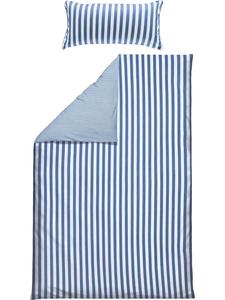 Двустороннее постельное белье из высококачественной фланели синего и белого цветов Erwin Müller, 155x240 см (40x80 см)