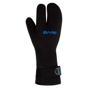 Перчатки Bare 3 Fingers Mitt 7 mm, черный