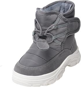 Зимние сапоги для мальчиков и девочек, водонепроницаемые, противоскользящие, теплые с уютной подкладкой из искусственного меха, утепленные снежные ботинки Generic, Grey
