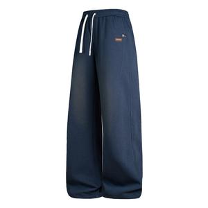 Повседневные брюки Unisex Moderate Straight Fit WARRIOR, темно-синий[free diy badge]