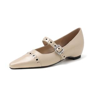 Hongyanglin Женские повседневные туфли-лодочки абрикосовые, цвет Apricot