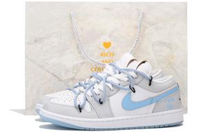 Баскетбольные кроссовки Air 1 Vintage Men Low-Top Blue Jordan