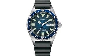 CITIZEN Promaster Series механические часы с резиновым ремешком, мужские часы, синий циферблат