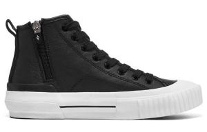 Кроссовки для скейтбординга New Moon женские с высоким верхом, черные/белые Skechers