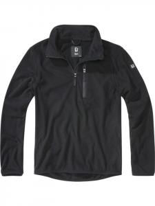 Флисовая куртка/свитер Fleece Troyer черного цвета Brandit