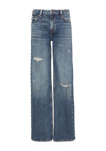 Джинсы с широкими штанинами QS Catie, Blue Denim
