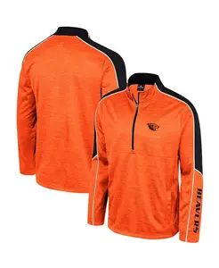 Мужская оранжевая куртка Oregon State Beavers Marled Half-Zip Colosseum