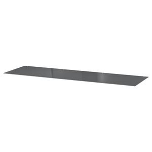 Стеклянная столешница IKEA, 160x48 см, цвет transparent grey