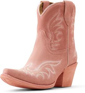 Женские вестерн-сапоги ARIAT Jukebox, Carnation Pink Suede