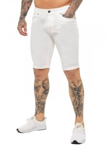 Мужские джинсовые шорты скинни Enzo, белый