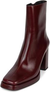 Женские ботильоны FOWT с квадратным носком, массивным высоким каблуком, боковой молнией, классические короткие ботинки, повседневные и для вечеринок, размеры 4-16 США, Black