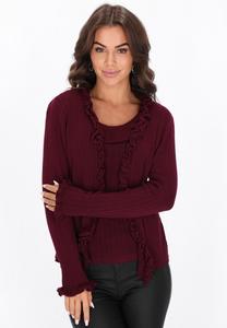 Кардиган faina Cardigan, Burgundy/Red