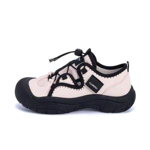 HUANQIU Дышащие легкие низкие повседневные туфли, увеличивающие рост, женские, черно-розовые