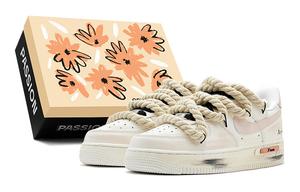 Кроссовки для скейтбординга Air Force 1 женские, низкие, черный Nike