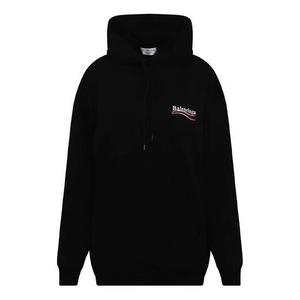 Толстовка political campaign medium fit hoodie 'black' Balenciaga, черный