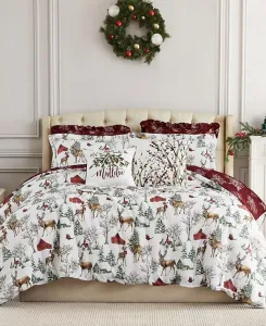 Рождественский комплект постельного белья из 5 предметов, 1/2 xl Southshore Fine Linens, white