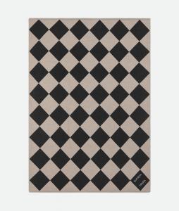 Jacquard check blanket BOTTEGA VENETA, серый/серо-бежевый