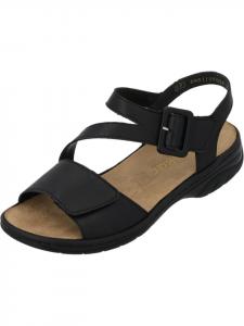 Сандалии на плоской подошве rieker, черный