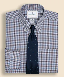 Хлопковая клетчатая рубашка, стандартный крой.