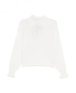 Свитер с высоким воротником Twinset, белый