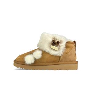Классические ультра мини короткие снежные ботинки Women's Chestnut UGG, коричневый