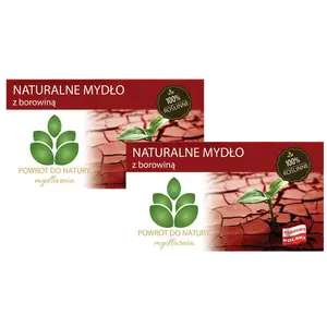 100% натуральное мыло на растительной основе с грязью, 2 шт. Powrót Do Natury